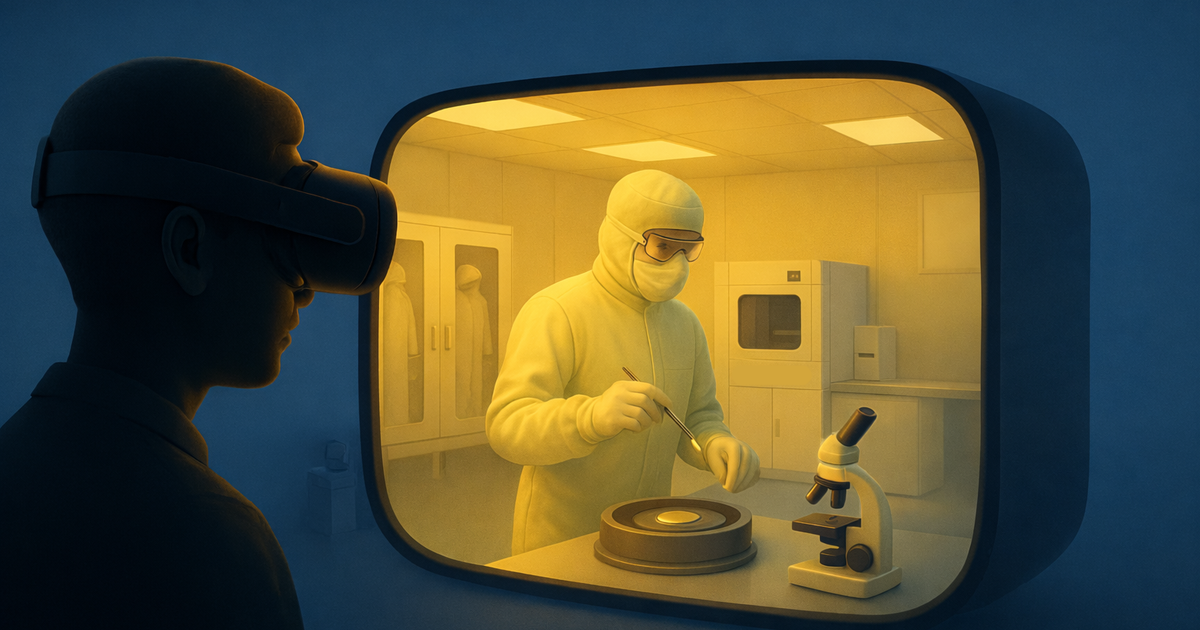 Learning Semiconductor Cleanroom Skills in VR