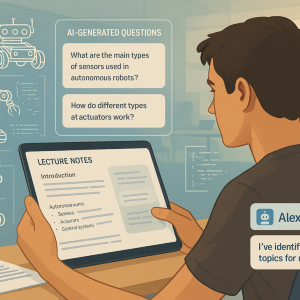 An AI-based Q&A Tool for Student Self-Assessment